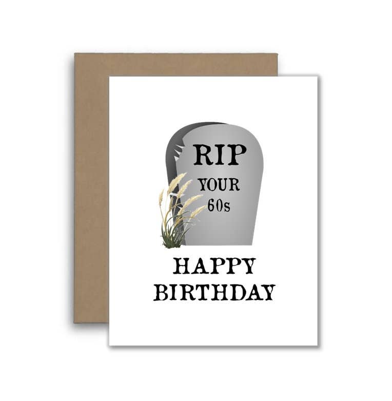 70th Birthday Card - RIP Your 60s Senior Discounts