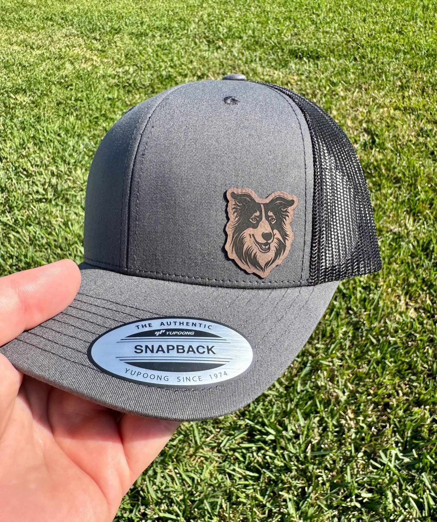 Border Collie Hat – Trucker or Snapback Cap with Dog Design – Gift for Border Collie Owners, Herding Dog Lovers, and Farm Life Fans