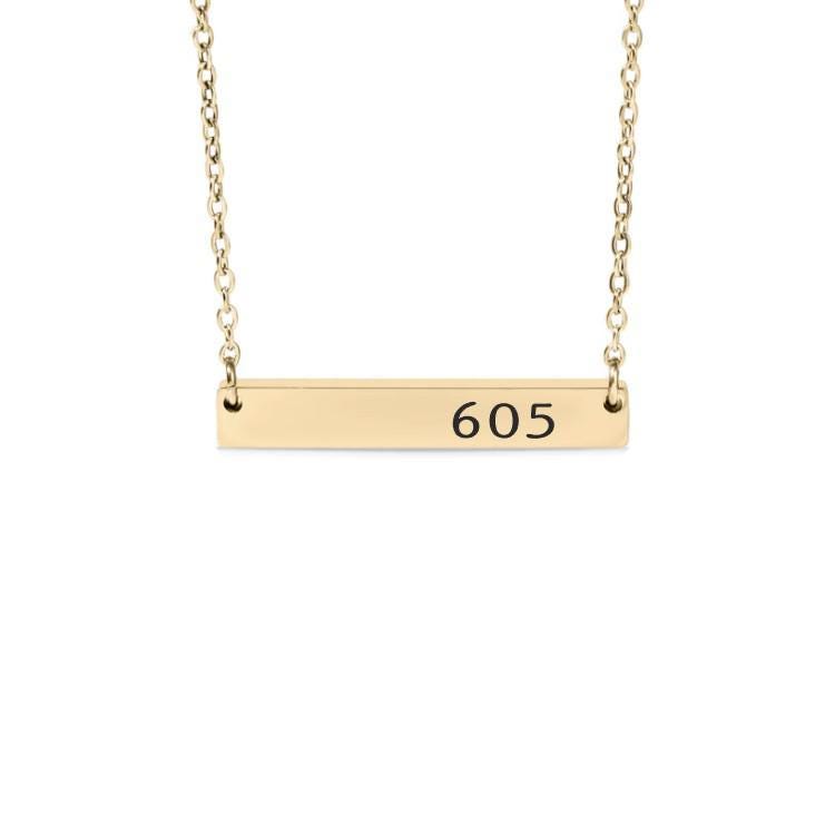 Area Code Bar Necklace or Keychain – Hometown Pride Gift – Custom Location Jewelry – Long Distance or City Love Keepsake