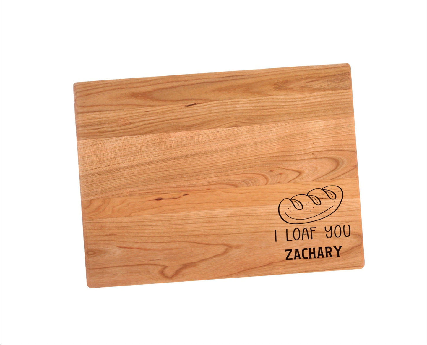 I Loaf You Cutting Board | Bread Loaf Love Charcuterie Board | Custom Serving Tray | Personalized Kitchen Gift | Wedding Anniversary Gift