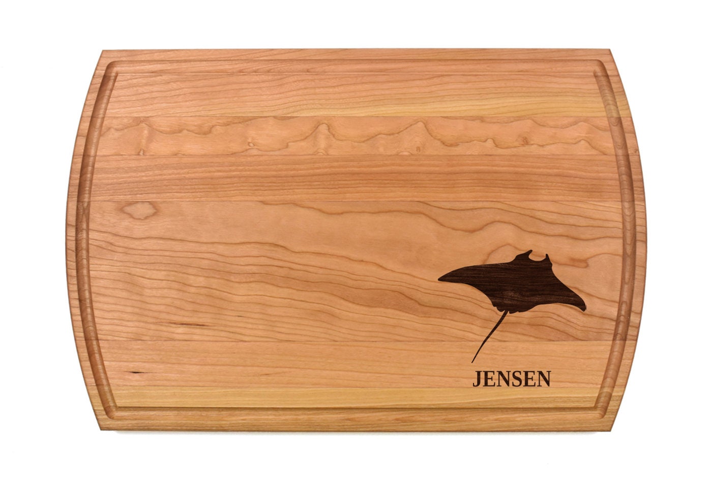Stingray Cutting Board | Ocean Charcuterie Board | Custom Serving Tray | Personalized Beach House Gift | Wedding Anniv Gift
