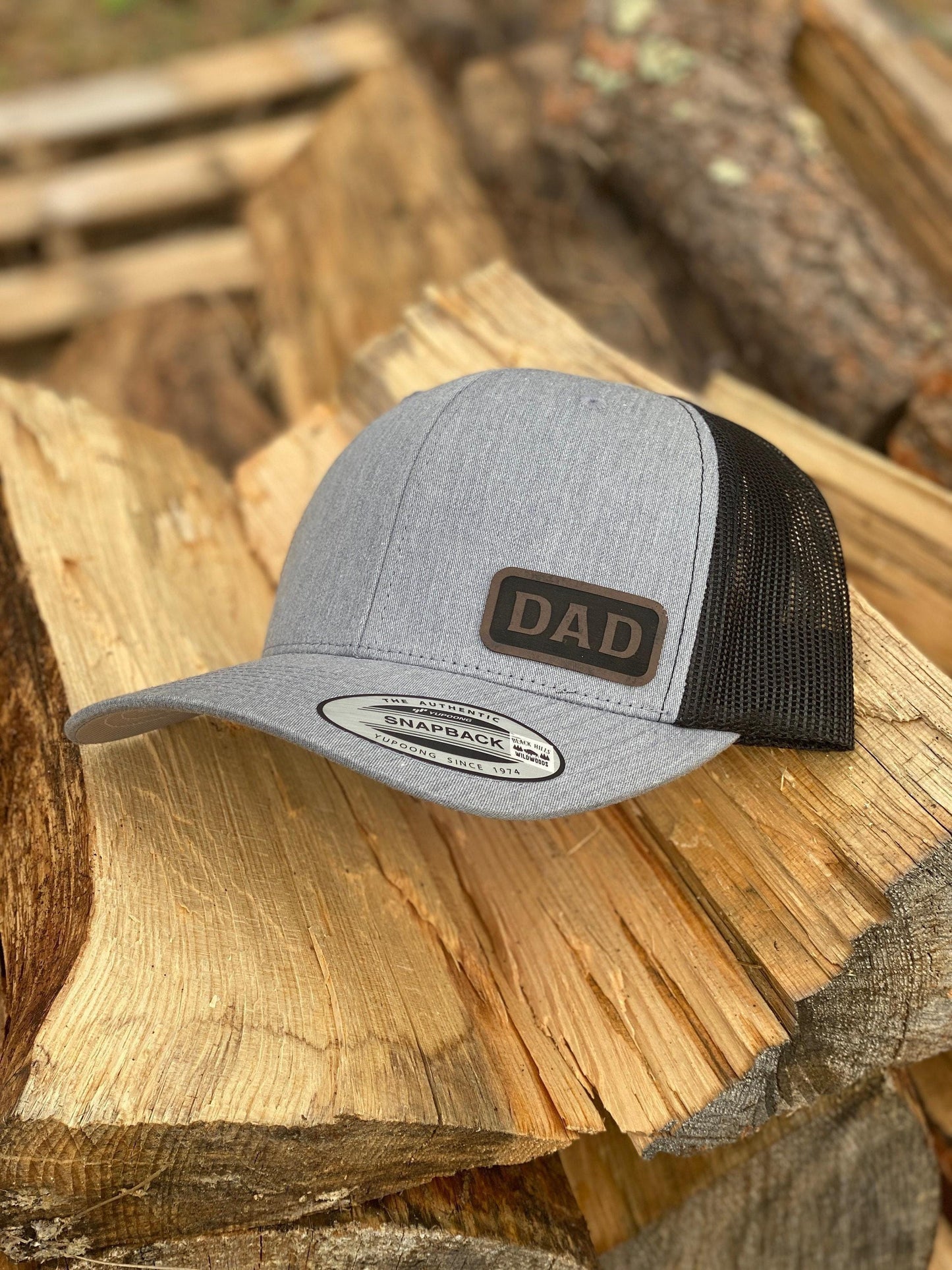 Dad Trucker Hat – Rustic Snapback Cap for Fathers, Father’s Day Gift, Casual Dad Hat with Engraved