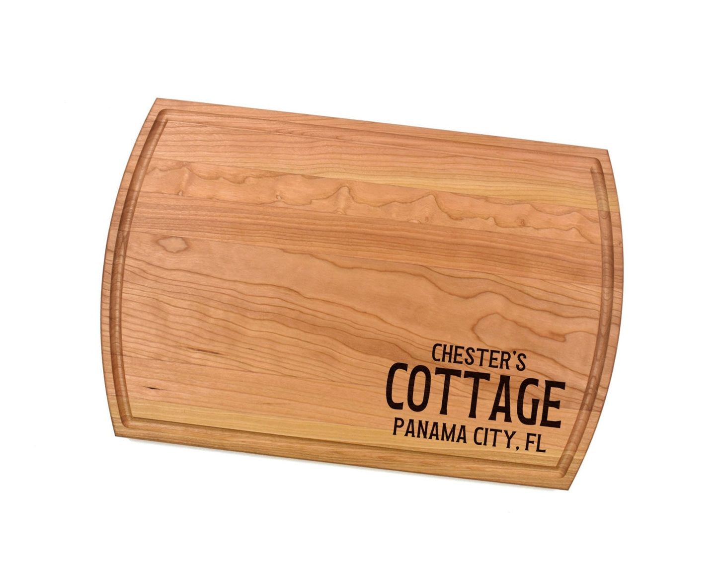 Personalized Cottage Cutting Board | Cottage Charcuterie Board | Custom Serving Tray | Personalized Housewarming Gift