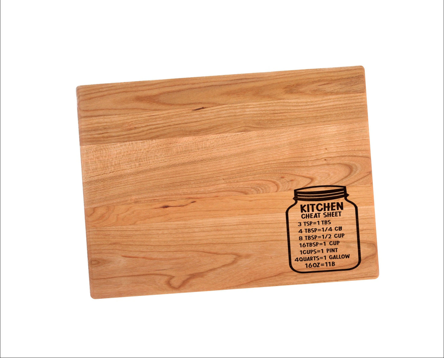 Kitchen Measurements Cheat Sheet Cutting Board | Kitchen Cheat Sheet Charcuterie Board | Custom Serving Tray |