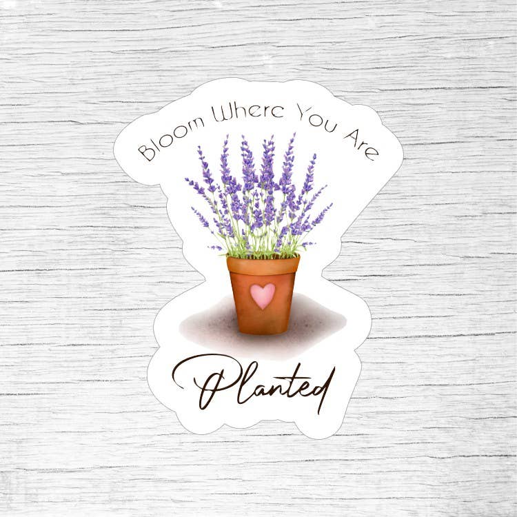 Inspirational Bloom Aesthetic Flowers Sticker - Plant Lover