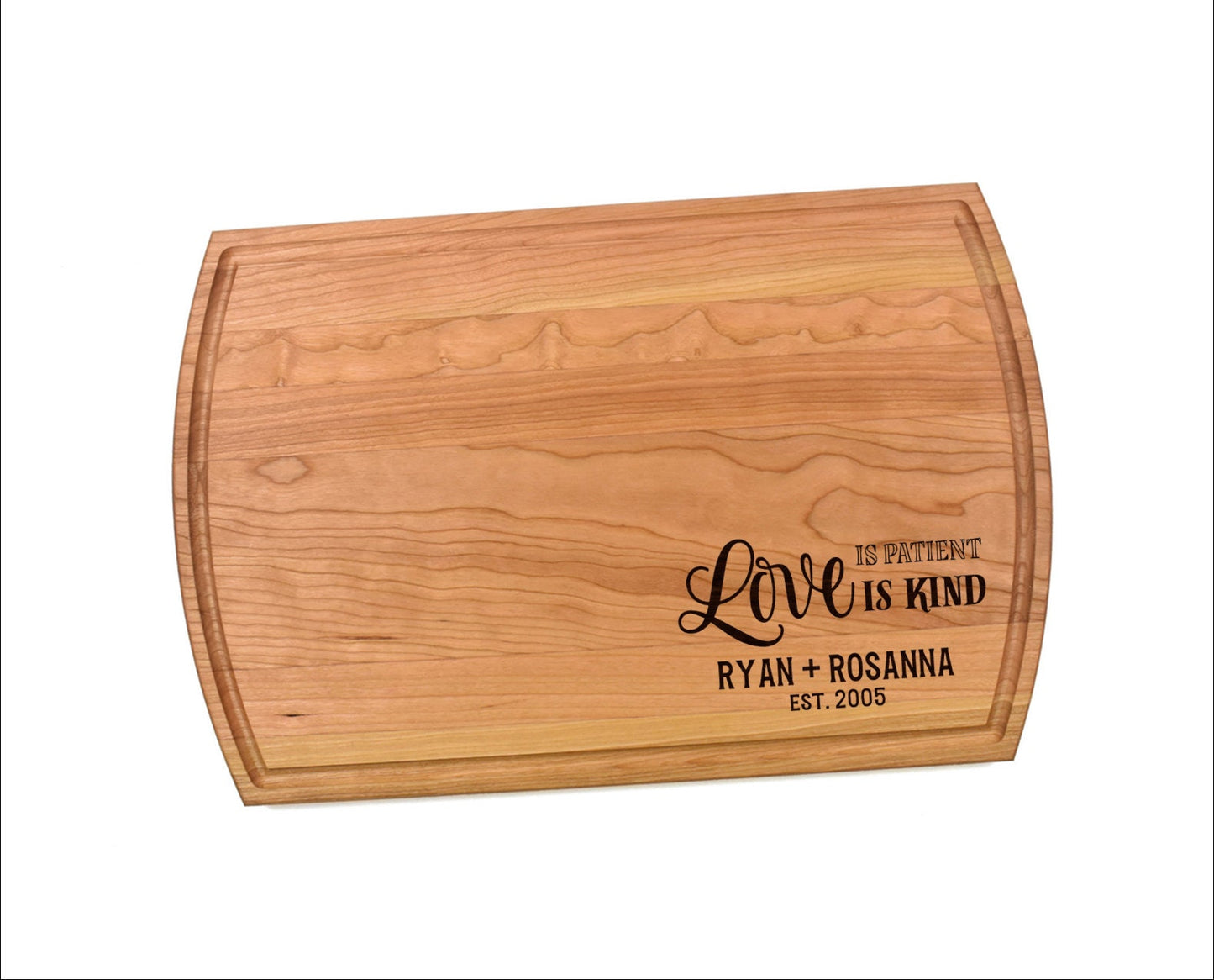 Love Is Patient Love Is Kind Cutting Board | Wedding Charcuterie Board | Custom Serving Tray | Personalized Marriage Gift | Anniversary Gift