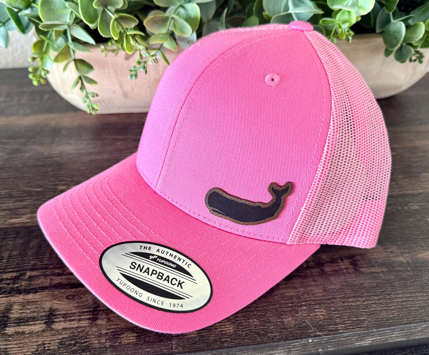 Whale Hat β Snapback Trucker Cap β Ocean-Inspired Design β Engraved β Marine Life Gift β Coastal Adventure Hat