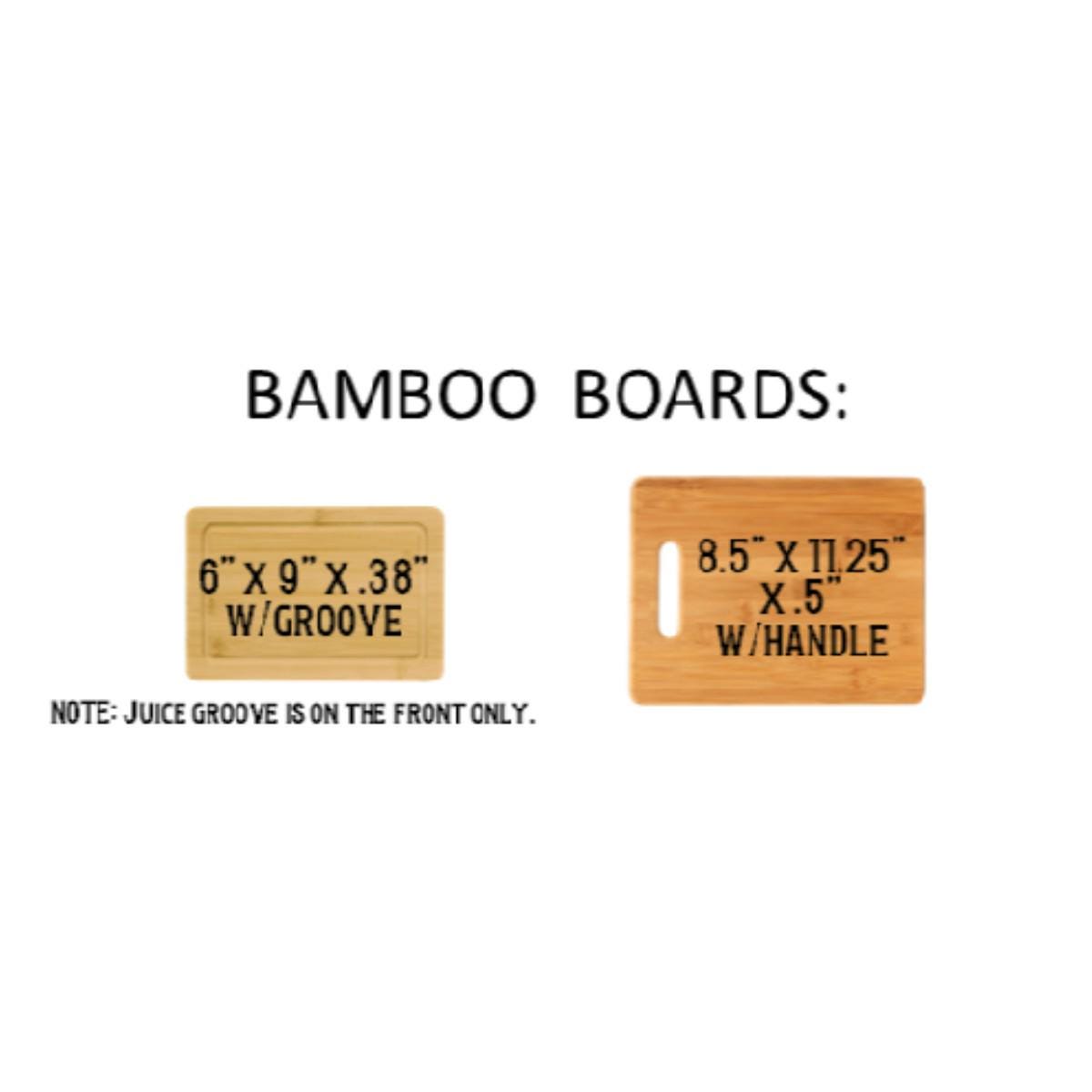a picture of a bamboo board with measurements