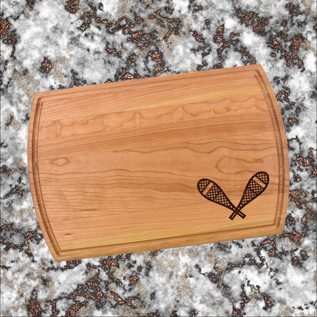 Snow Shoes Cutting Board | Snowshoes Charcuterie Board | Custom Serving Tray | Personalized Winter Gift | Holiday Serving Tray