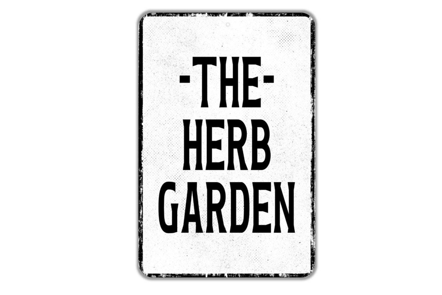 The Herb Garden Sign - Gardening Gardener Indoor Or Outdoor Metal Wall Art - Custom Sign
