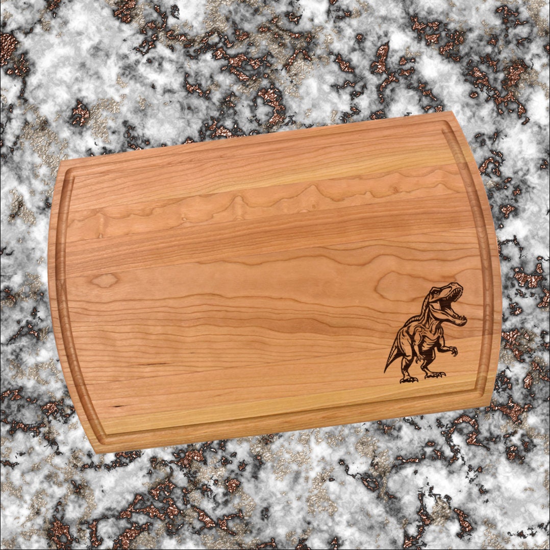 Tyrannosaurus Cutting Board | T-Rex Charcuterie Board | Custom Serving Tray | Personalized Dinosaur Gift | Reptile Tray