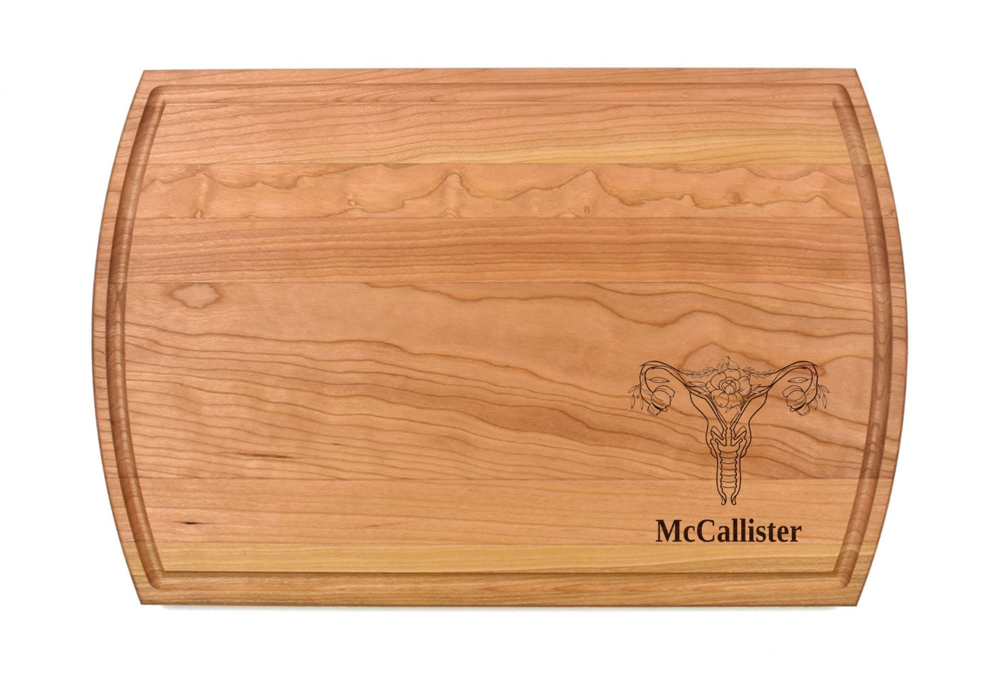 Uterus Cutting Board |Gynecologist Charcuterie Board | Custom Serving Tray | Personalized Doctor Gift | Medical Gyno
