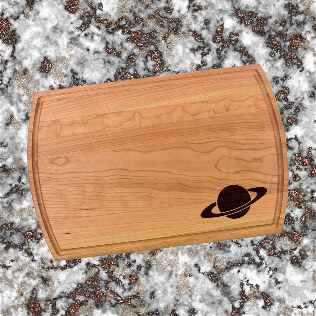 Saturn Cutting Board | Astrology Charcuterie Board | Custom Serving Tray | Personalized Planet Gift | Planetarium