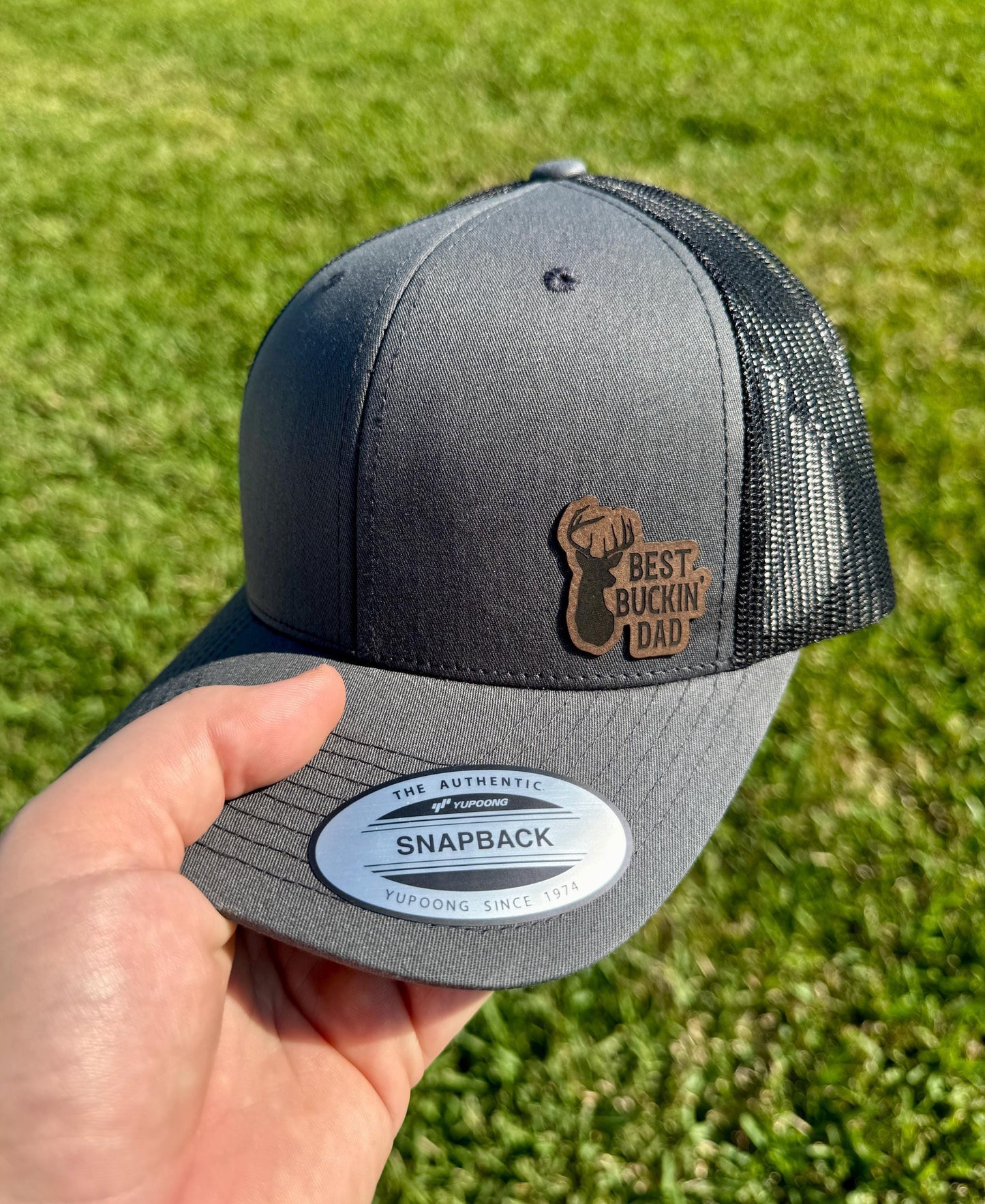 Best Buckin' Dad Hat – Funny Deer Hunting Trucker or Snapback Cap – Outdoorsman Gift for Dad, Hunter, or Rustic Country Style