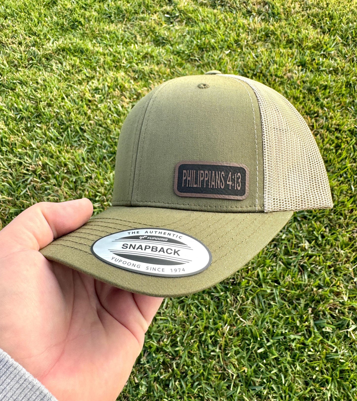 Philippians 4:13 Trucker Hat – Bible Verse Snapback Cap, Christian Gift, I Can Do All Things Hat