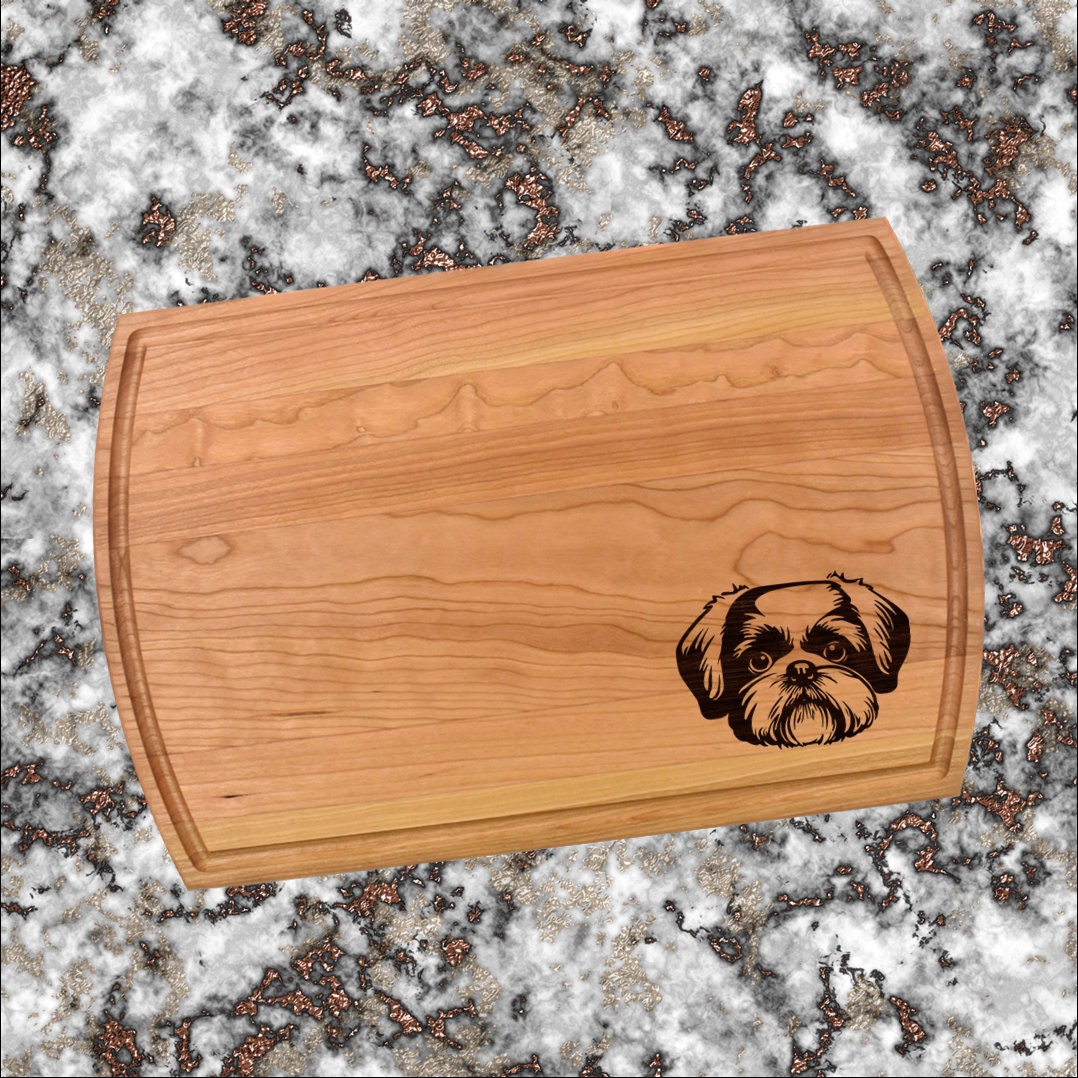 Shih Tzu Cutting Board | Dog Breed Charcuterie Board | Custom Serving Tray | Personalized Pet Owner Gift | Choose Your Breed