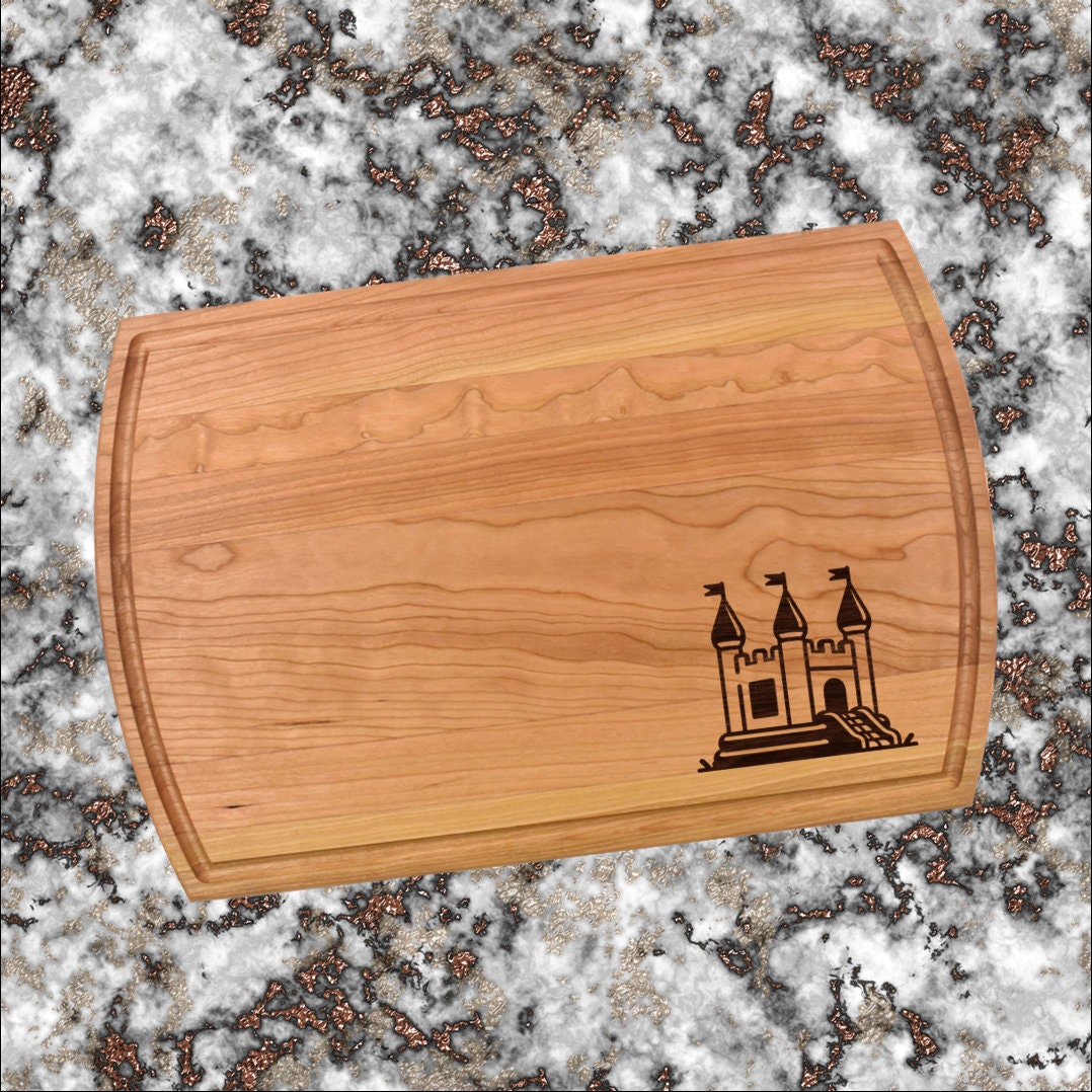 Castle Cutting Board | Medieval Charcuterie Board | Custom Serving Tray | Personalized House Closing Gift | Princess King Gift
