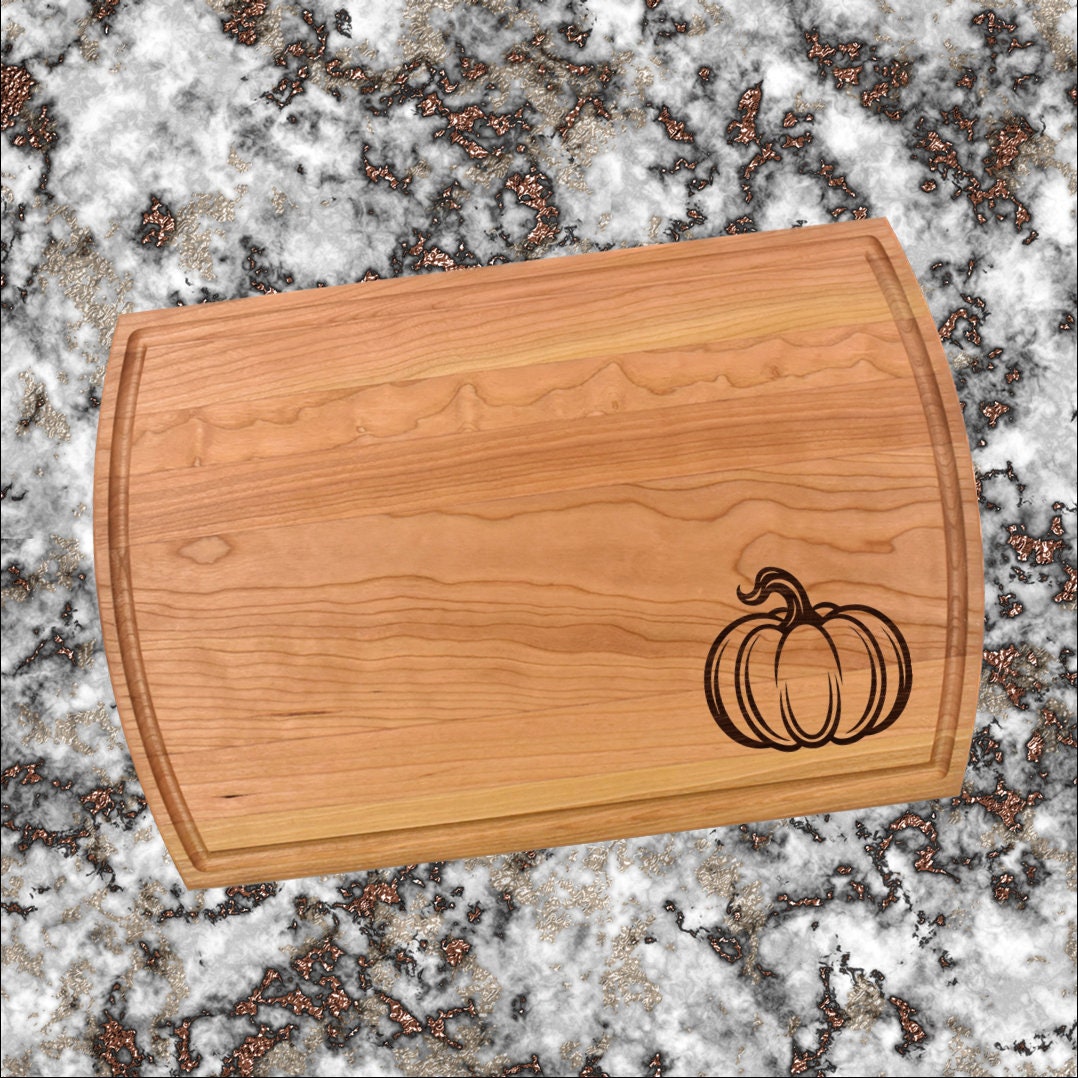 Pumpkin Cutting Board | Garden Pumpkin Charcuterie Board | Custom Serving Tray | Personalized Gardener Gift | Kitchen Cutting Gift