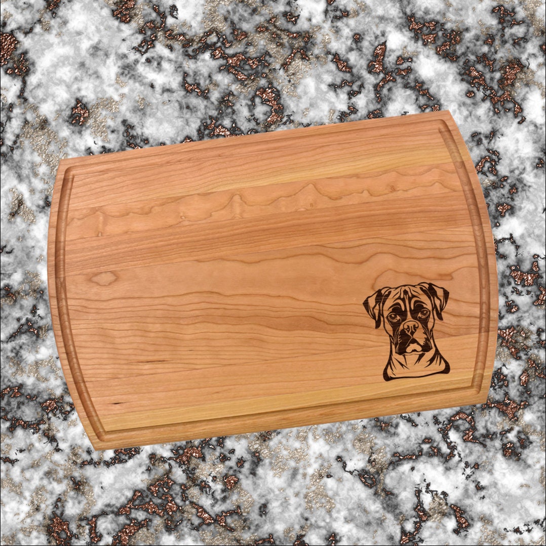 Boxer Dog Cutting Board | Dog Breed Charcuterie Board | Custom Serving Tray | Personalized Dog Owner Gift | Wedding Anniversary Gift