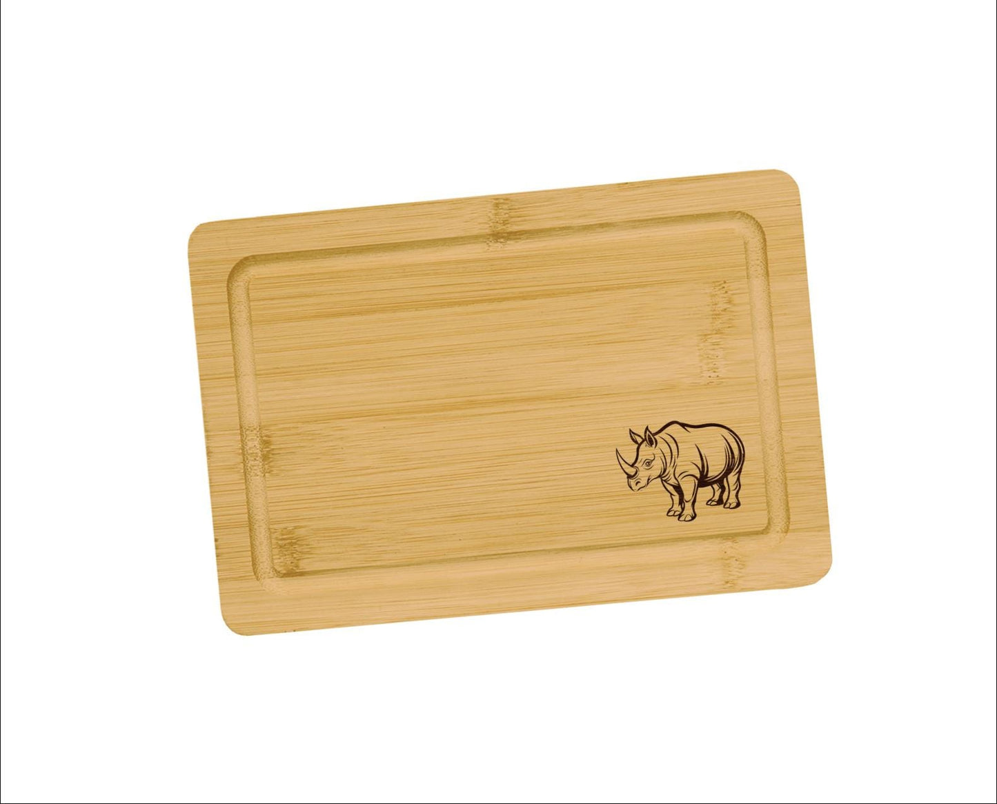 Rhinoceros Cutting Board | African and Asian Rhino Zoo Animals Charcuterie Board | Custom Serving Tray | Personalized Wedding Anniv Gift