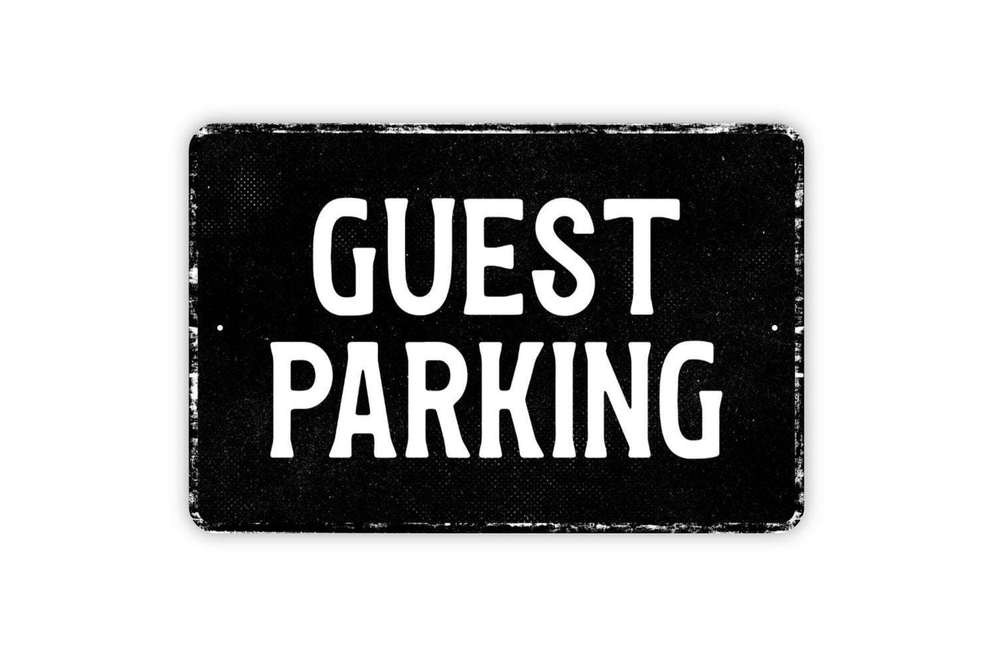 Guest Parking Sign - Reserved Spot For Guests Metal Sign Wall Art - Vinyl Sticker Decal