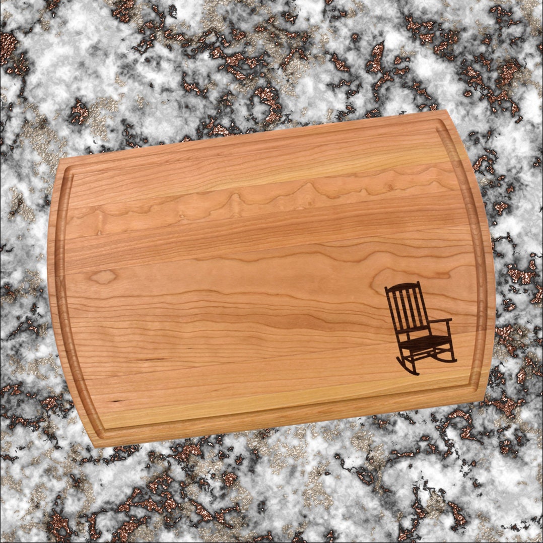 Rocking Chair Cutting Board | Rocker Chair Charcuterie Board | Custom Serving Tray | Personalized Housewarming Closing Gift | Farmhouse Gift
