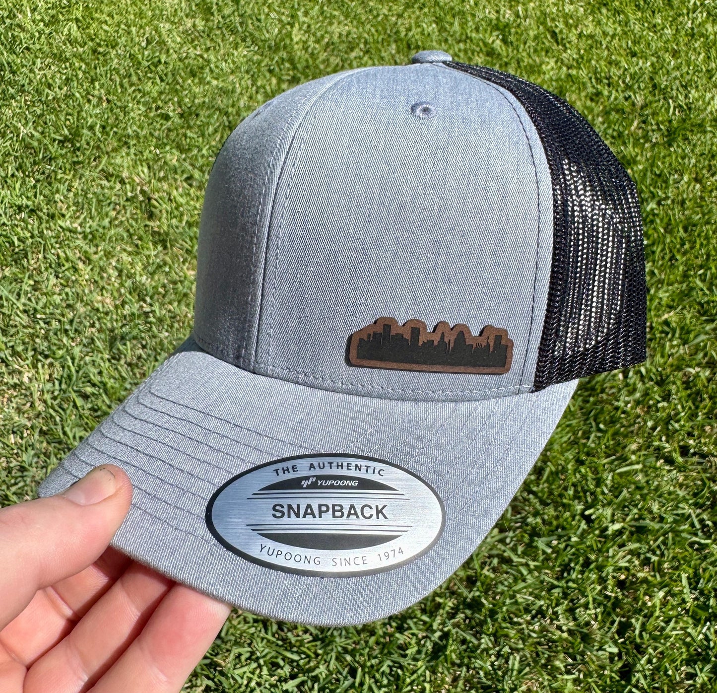 Baltimore City Skyline Hat – Snapback or Trucker Cap with Baltimore Skyline Design – Maryland City Pride Hat for Locals, Tourists, or Gifts