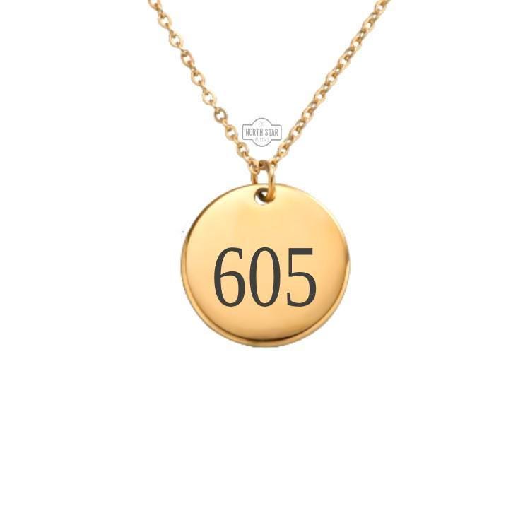 Area Code Necklace or Keychain – Custom Number Pendant Gift for Her or Him, Hometown Pride Jewelry in Gold or Silver