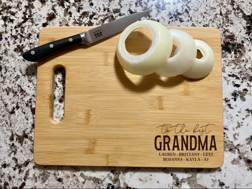 To The Best Grandma Cutting Board | Mother's Day Charcuterie Board | Custom Grandma Serving Tray | Personalized Gift for Grandma