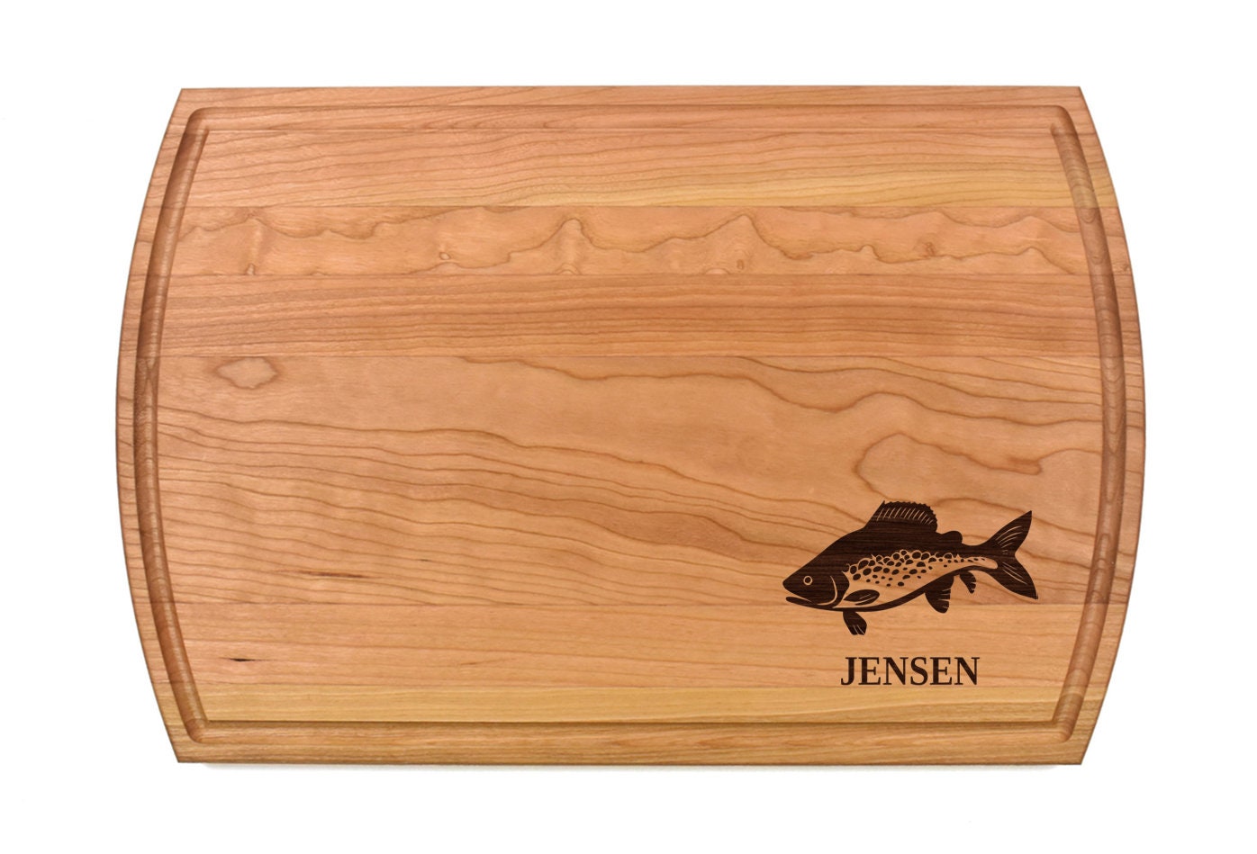 Trout Fish Cutting Board | Fisherman Charcuterie Board | Custom Serving Tray | Personalized Fish Filet Board | Wedding Anniv Gift