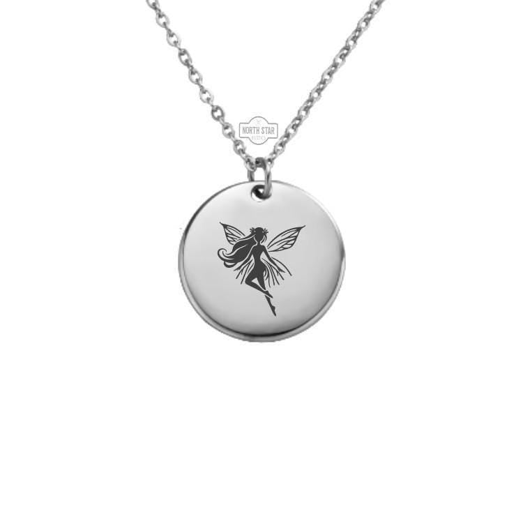 Fairy Necklace or Keychain β Personalized Fantasy Gift for Her, Magical Forest Jewelry with Enchanted Charm in Gold or Silver