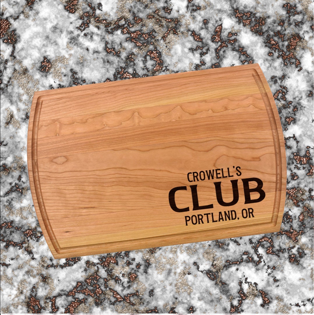 Personalized Club Cutting Board | Welcome To Our Club Charcuterie Board | Custom Serving Tray | Personalized Clubhouse Gift
