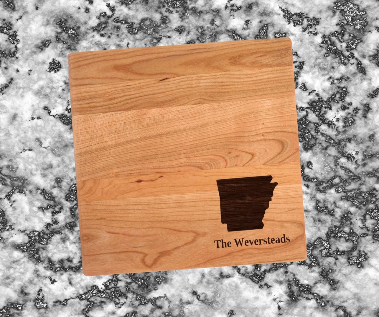 Arkansas Cutting Board | Choose ANY State Charcuterie Board | Custom Serving Tray | Personalized Gift | Wedding Anniversary Gift