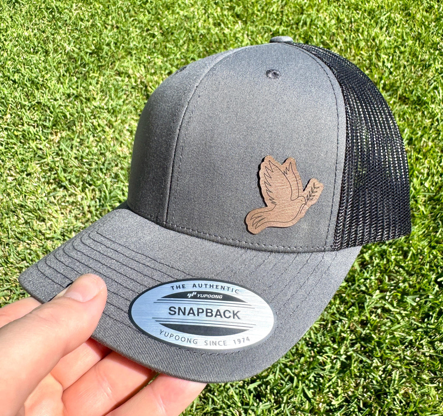 Dove Bird Hat – Snapback Cap with Peaceful Bird Design, Symbol of Hope, Faith, and Love, Outdoor or Casual Gift, Patch Trucker Hat