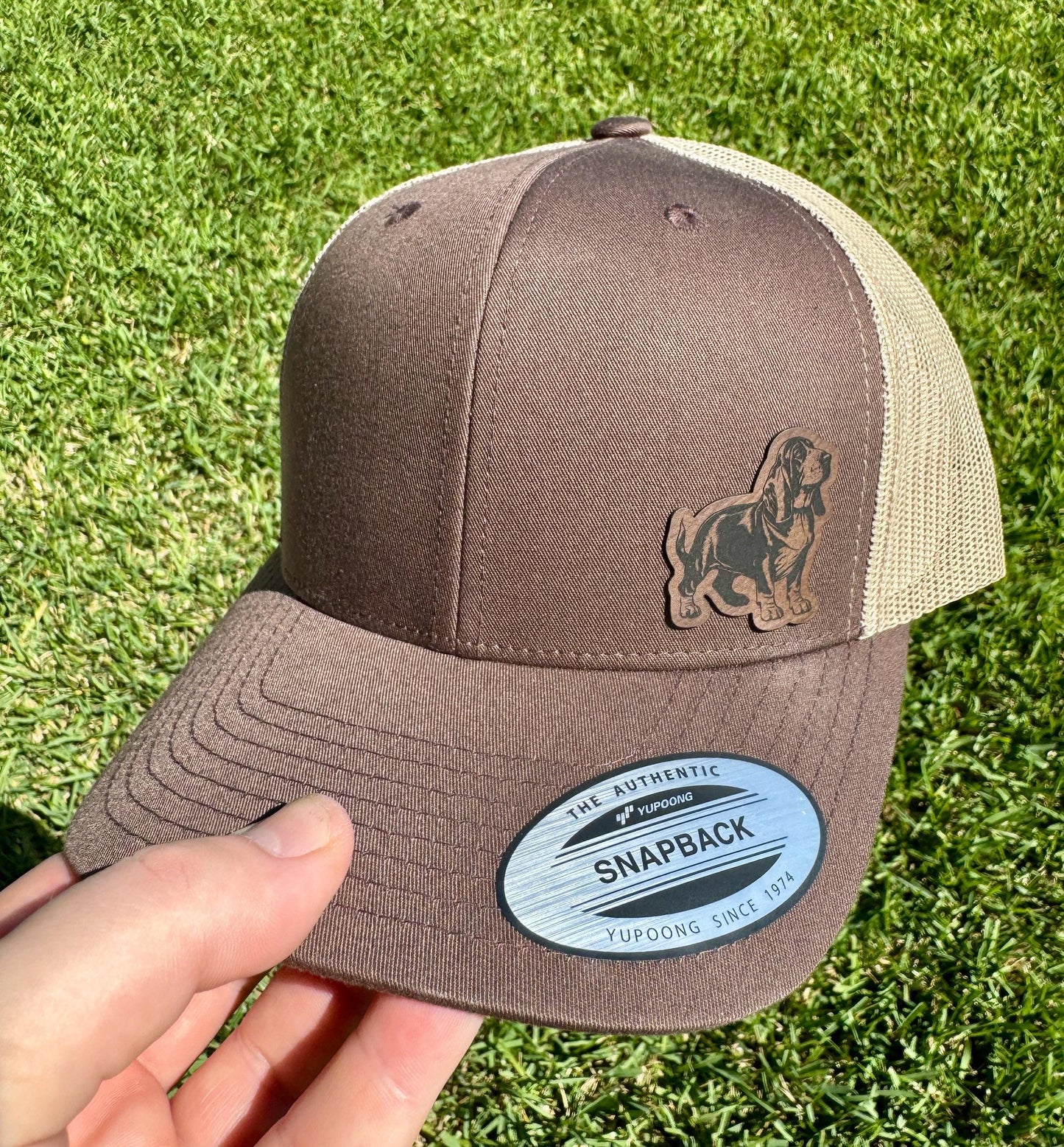 Basset Hound Hat – Trucker or Snapback Cap with Basset Design – Dog Lover Gift for Basset Owners, Pet Parents, or Hound Fans