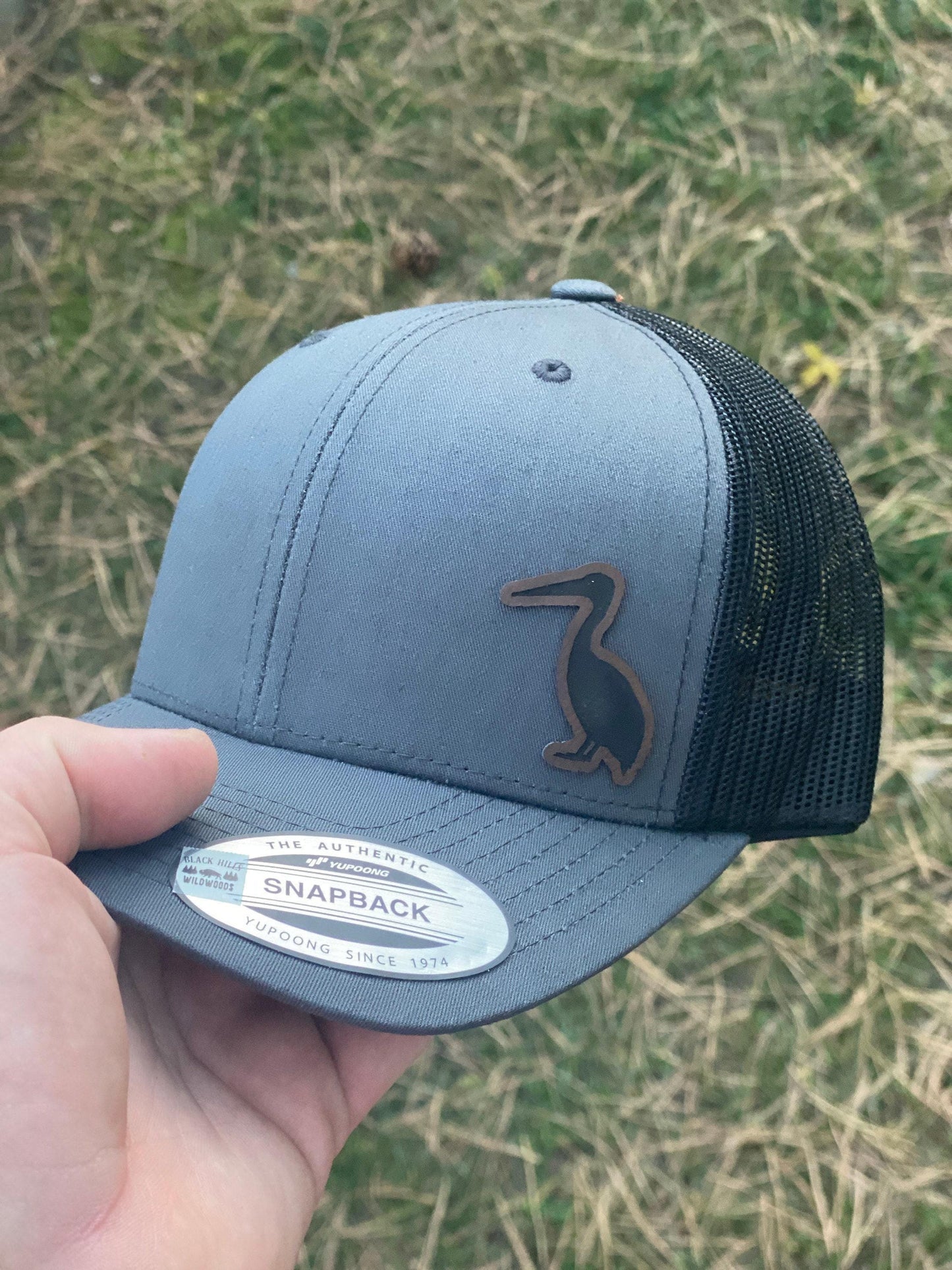 Pelican Trucker Hat – Engraved Bird Snapback Cap, Coastal Wildlife Hat, Beach Lover Gift, Nautical Nature Hat