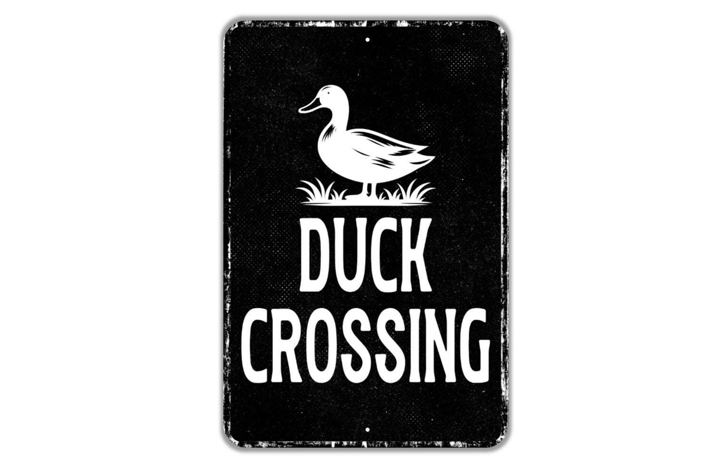 Duck Crossing Sign - Indoor Or Outdoor Metal Wall Art - Custom Sign