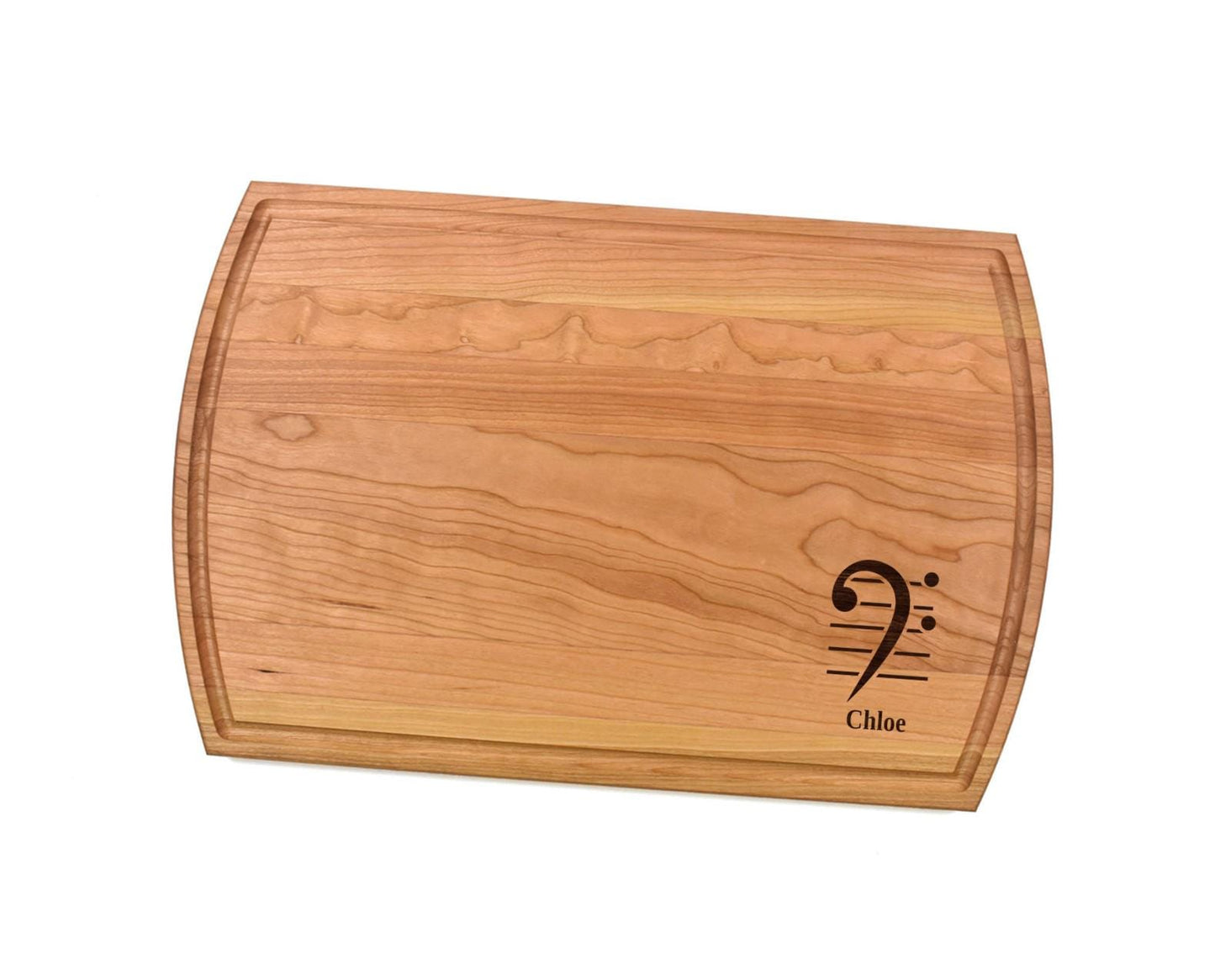 Bass Clef Cutting Board | Music Instrument Charcuterie Board | Custom Serving Tray | Personalized Housewarming Closing Gift | Music Gift