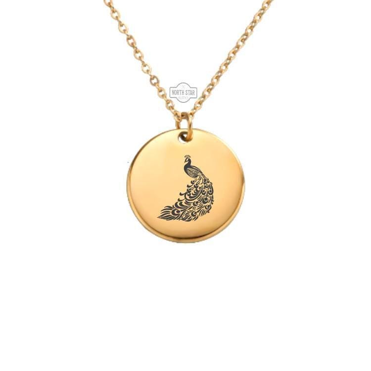 Peacock Necklace or Keychain β Elegant Bird Lover Gift for Her or Him, Personalized Nature Jewelry in Gold or Silver