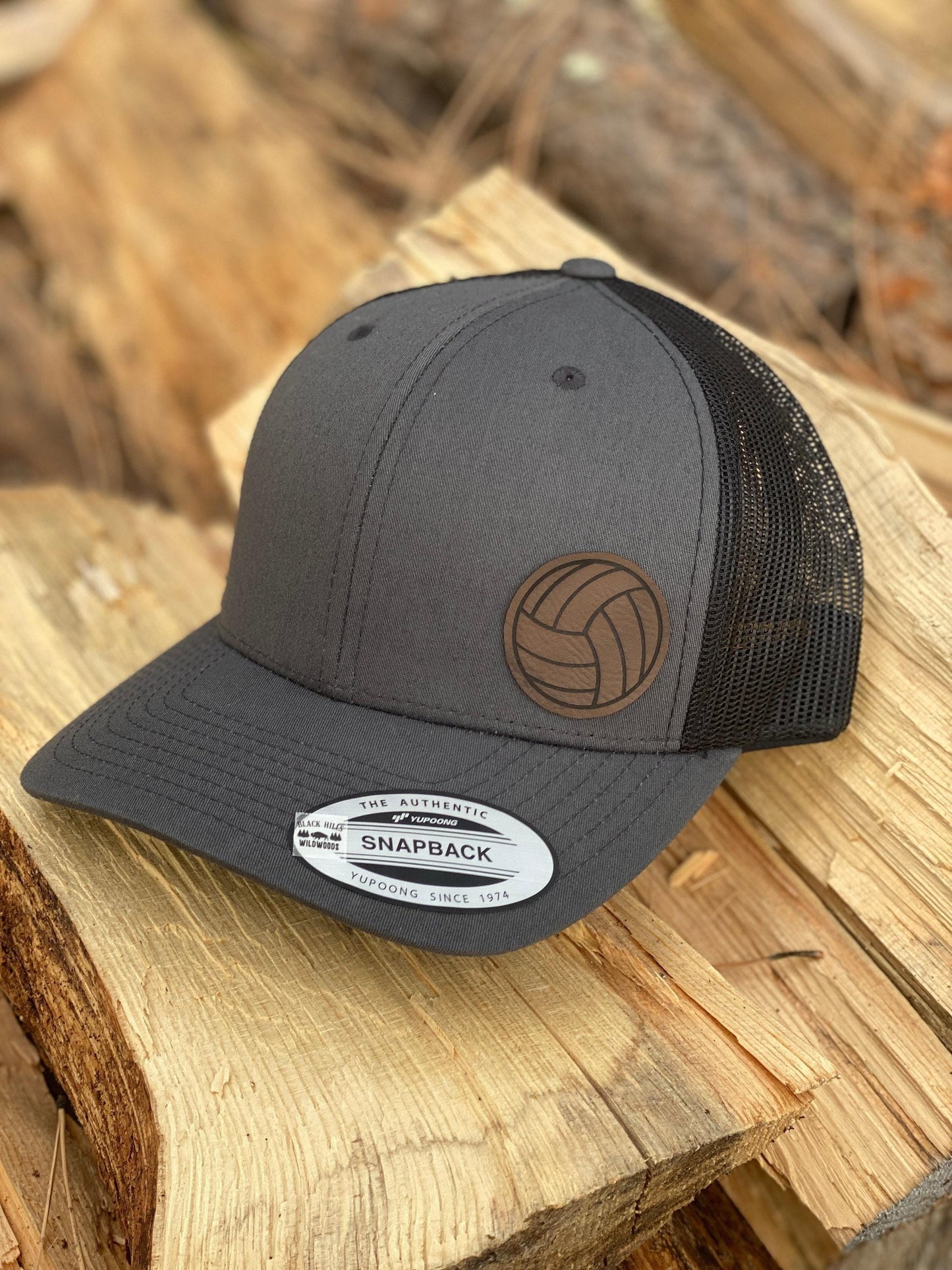 Volleyball Hat β Snapback Trucker Cap β Engraved Sports Patch β Athlete Gift β Beach & Court Volleyball Hat β Adjustable Hat