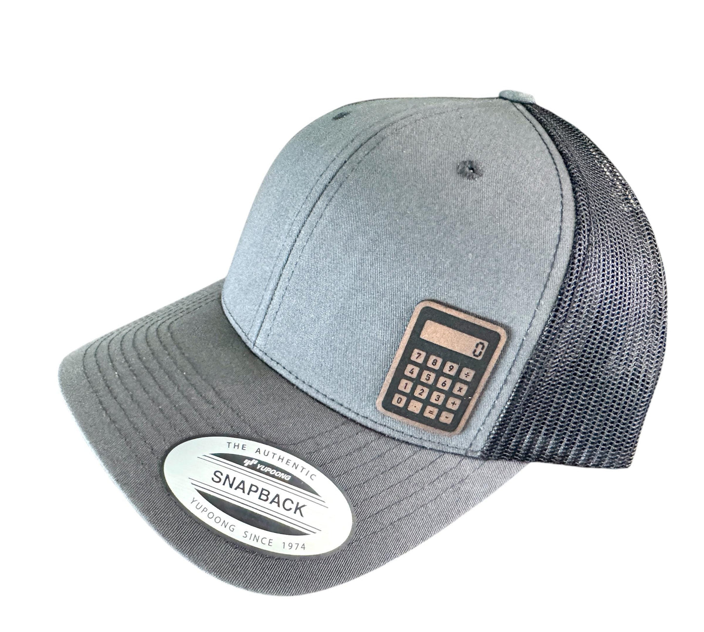 Calculator Hat – Trucker or Snapback Cap with Math Design – Funny Gift for Accountants, Teachers, Engineers & Number Crunchers