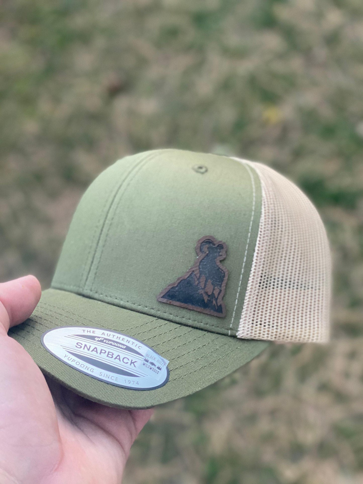 Bighorn Ram Sheep Mountain Hat – Trucker or Snapback Cap with Wildlife Design – Outdoorsman Gift for Hikers, Hunters, and Nature Lovers