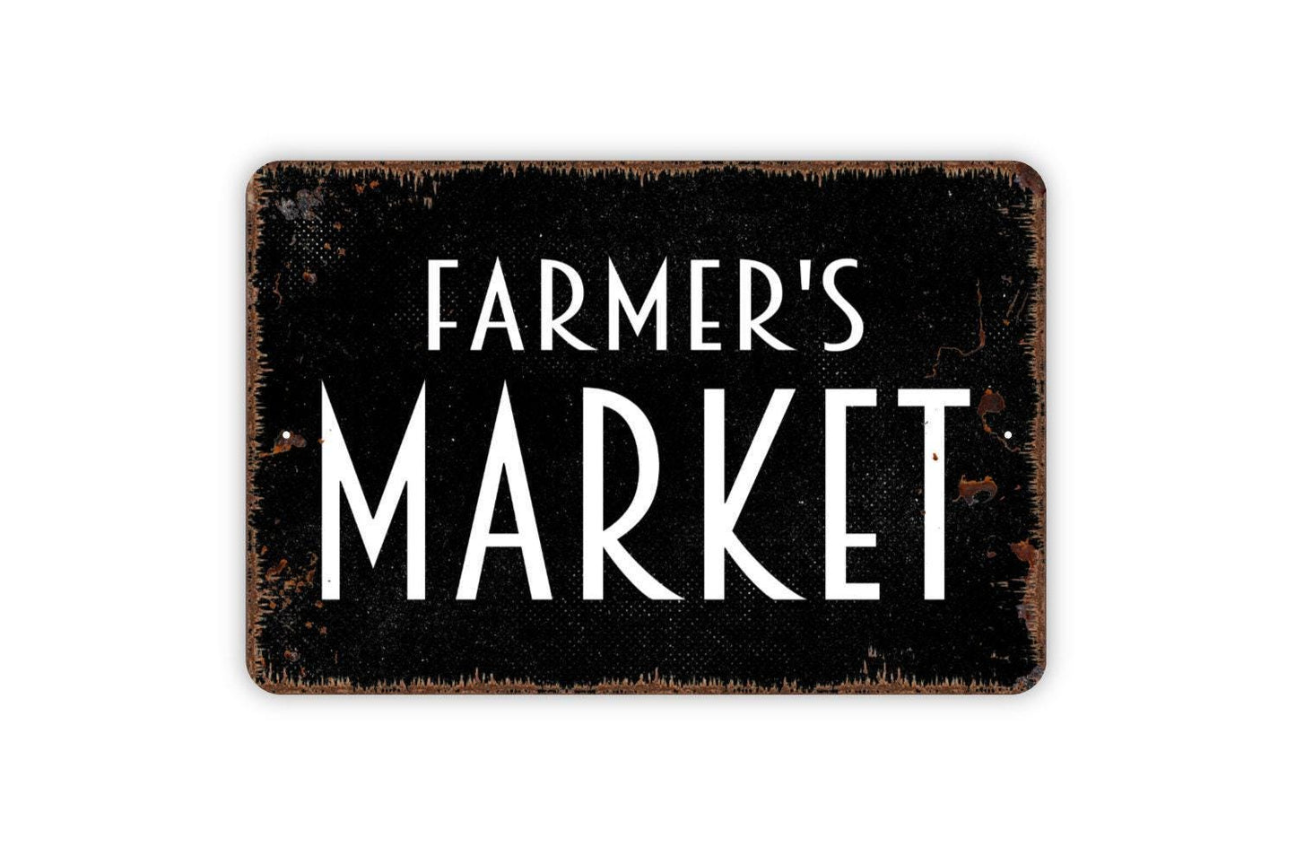 Farmer's Market Sign, Metal Sign, Farmhouse Contemporary Modern Wall Metal Sign