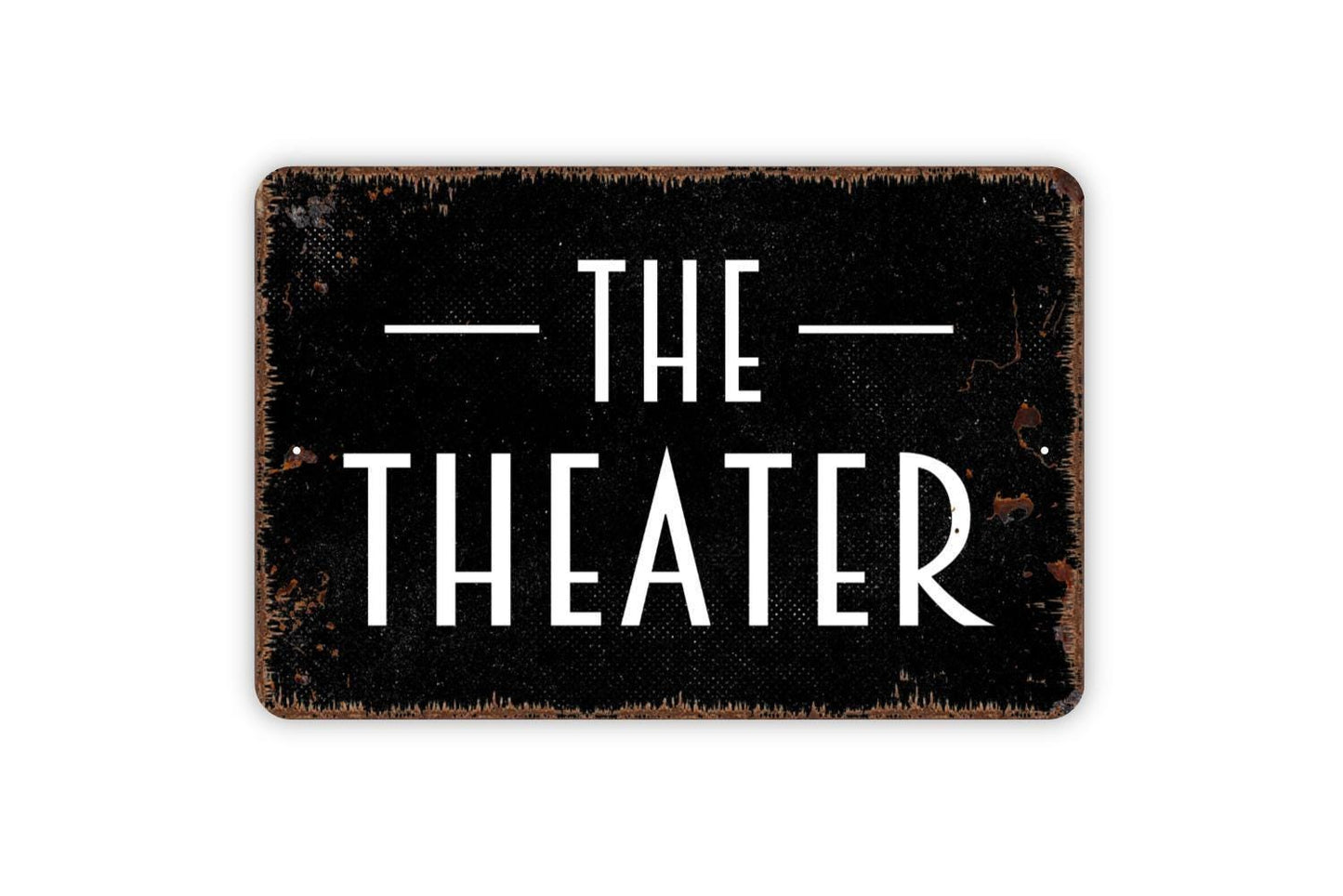 The Theater Sign | Home Movie Cinema Room Decor | Metal Sign or Vinyl Sticker for Basement Media Room Living Room