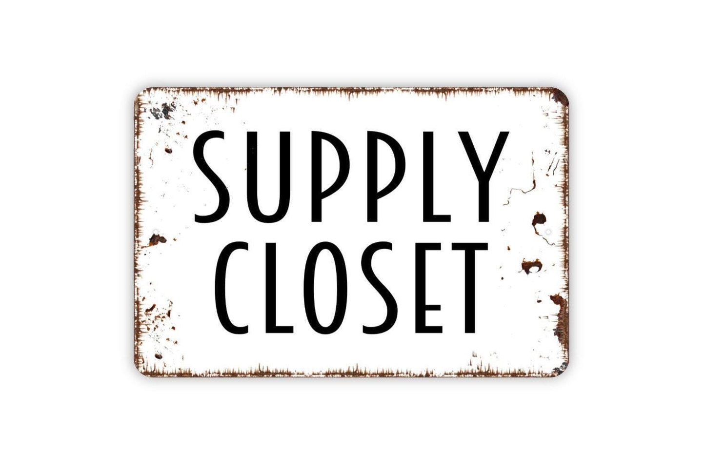 Supply Closet Sign – Office or School Storage Door Sign – Workplace Organization Wall Sign – Metal Sign or Vinyl Sticker