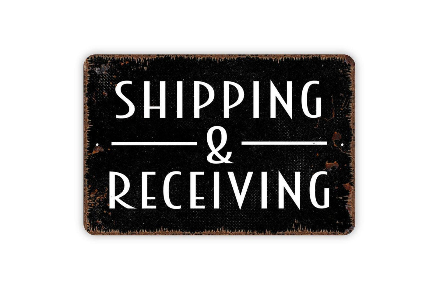 Shipping And Receiving Sign - Loading Dock Deliveries Outdoor Or Indoor Metal Wall Art