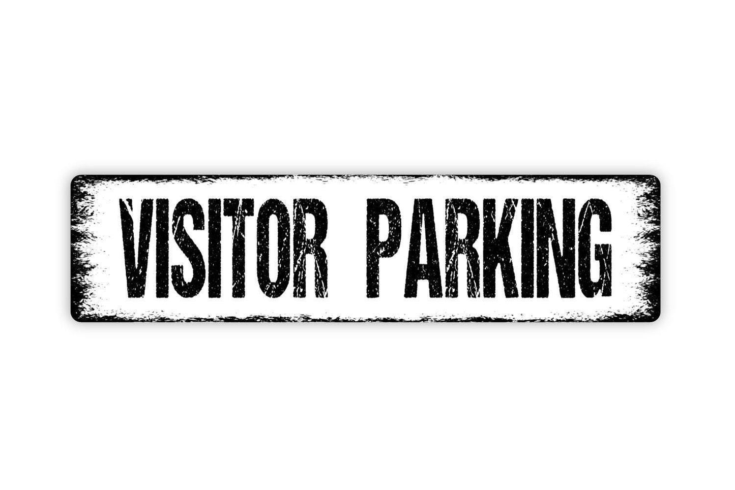 Visitor Parking Sign - Reserved For VIPs Guests Owner Parking Only Vinyl Sticker Or Street Metal Sign or Door Name Plate Plaque