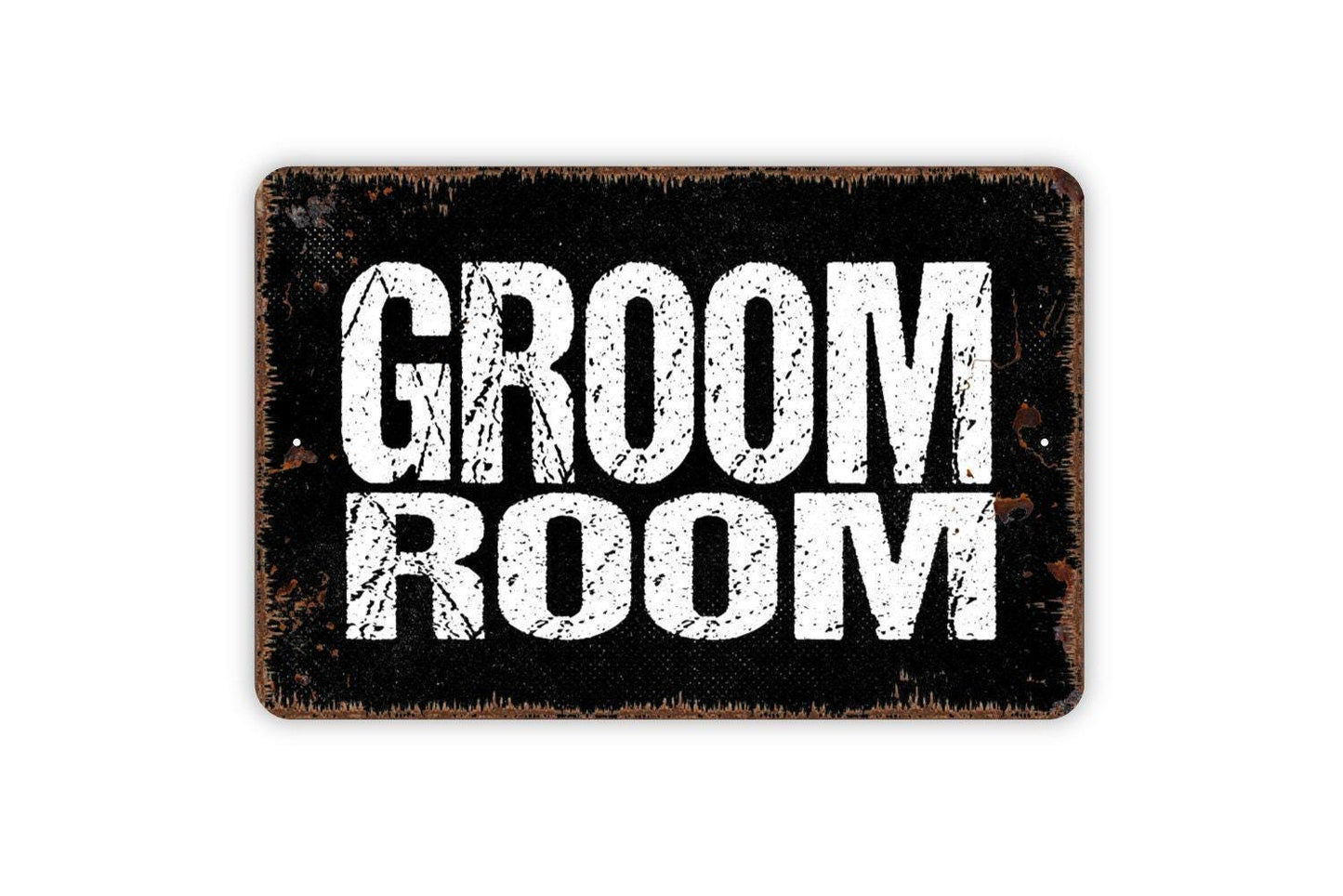 Groom Room Sign | Rustic Pet Grooming Wall Decor | Dog Groomer Shop Sign | Custom Metal Sign or Vinyl Sticker | Salon or Pet Spa Wall Art