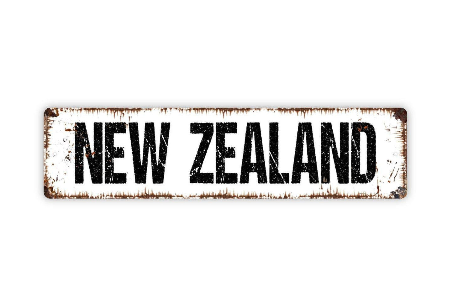 New Zealand Sign - Pick Your CIty State Country - Welcome Vinyl Sticker Or Street Metal Sign or Door Name Plate Plaque
