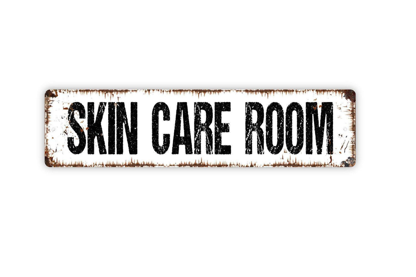 Skin Care Room Sign - Powder Room Salon Restroom Bathroom El Bano Vinyl Sticker Or Street Metal Sign or Door Name Plate Plaque
